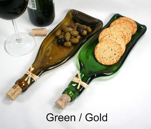 Wine bottle tray
