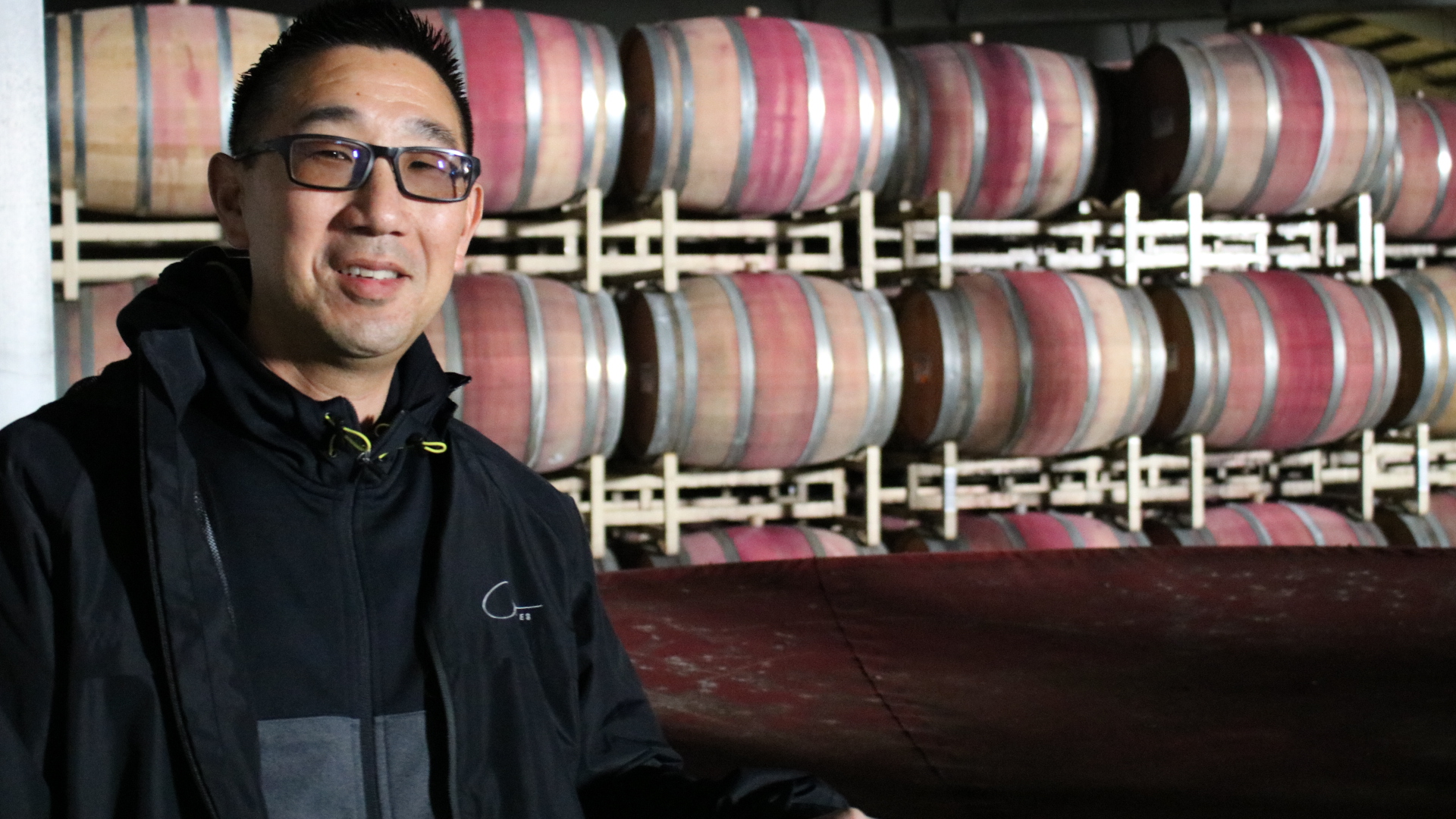 winemaker in cellar