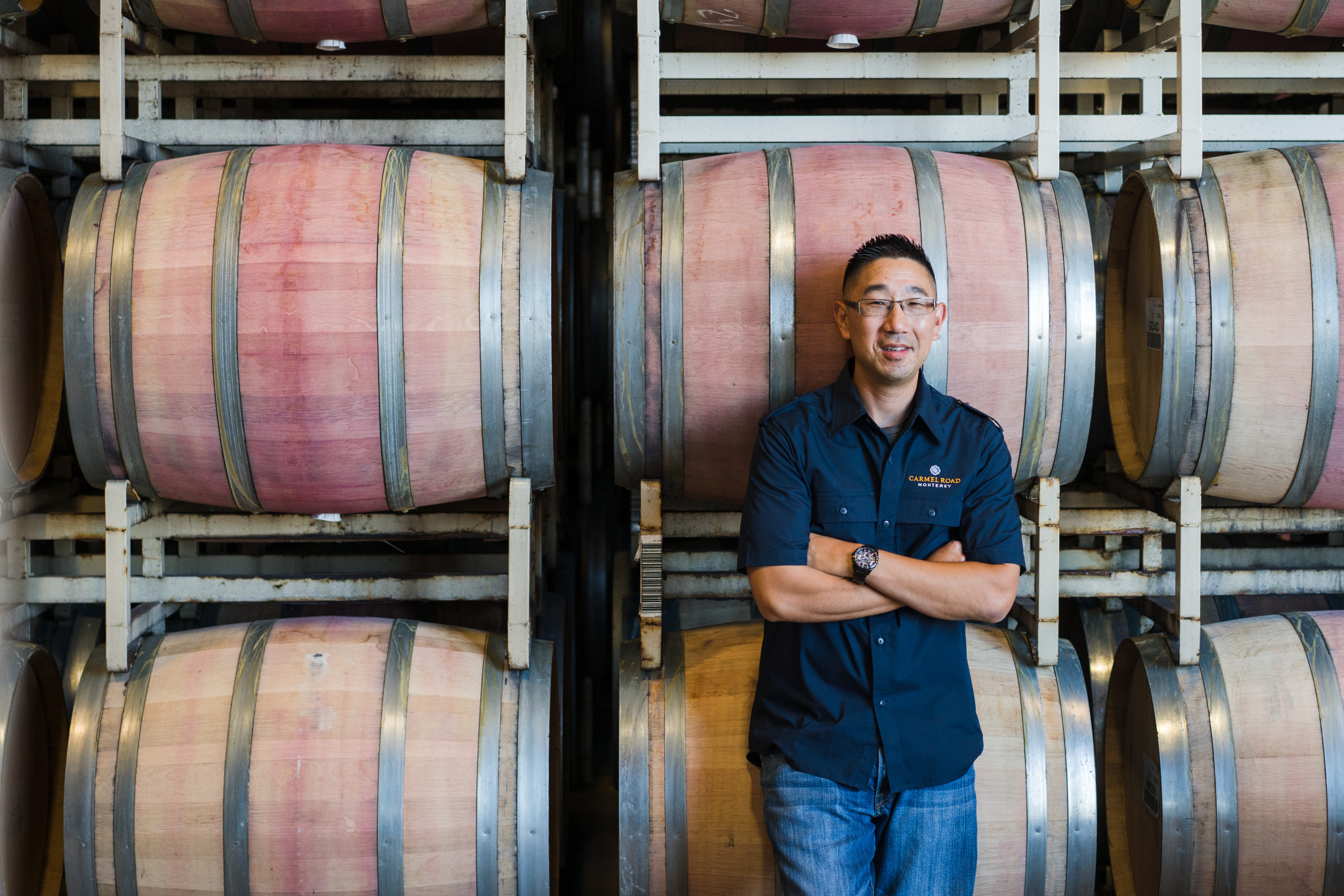 winemaker in cellar