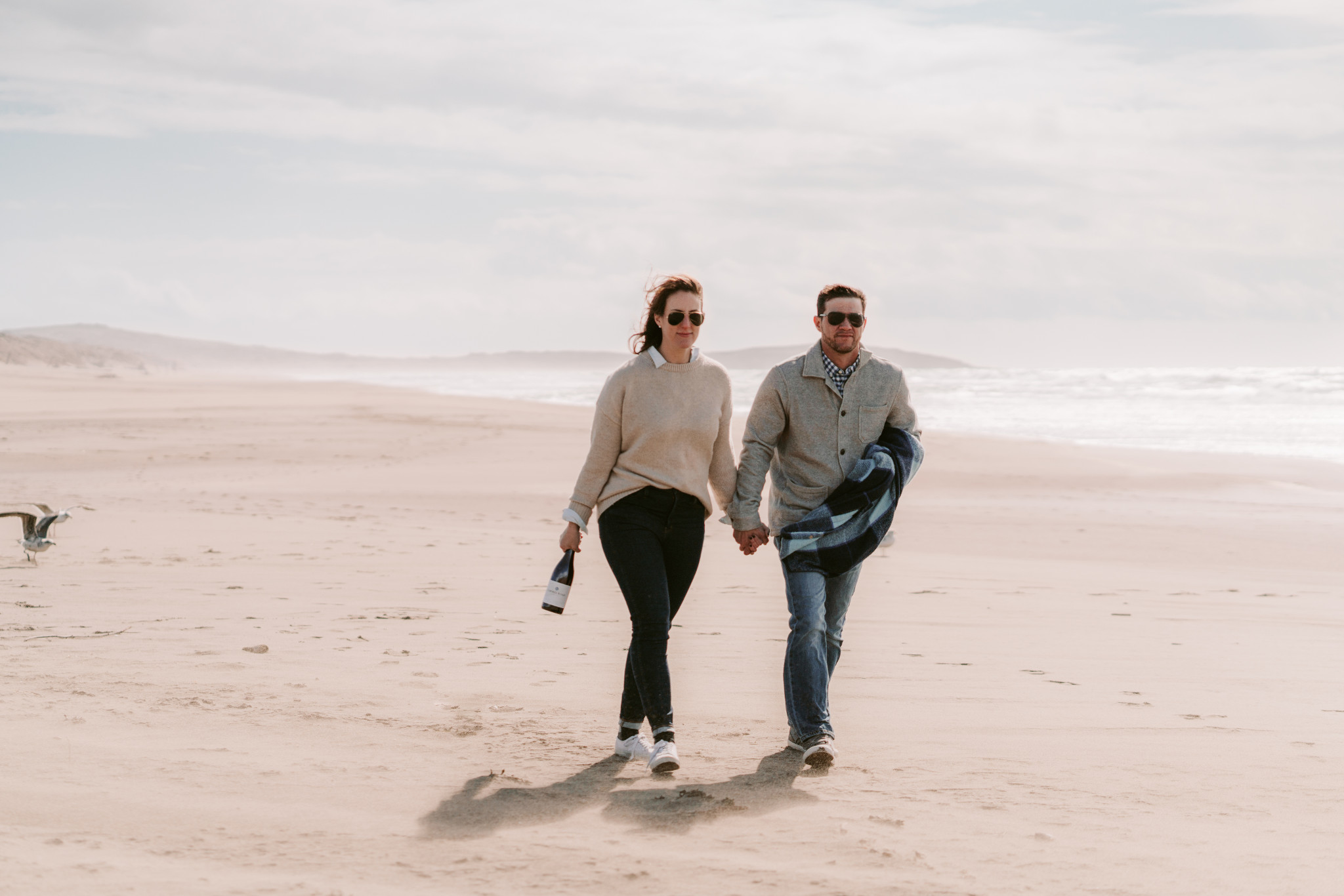 Couple Walking on a beach